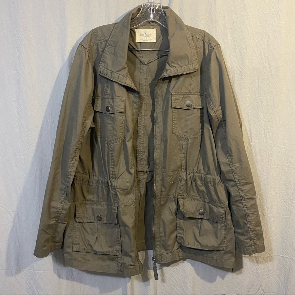 Olive colored size XL Jade and Ivory Jacket EUC
